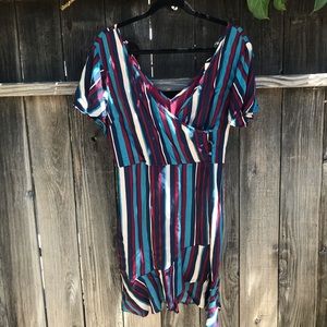 Striped flowy Band of Gypsies Dress (M)